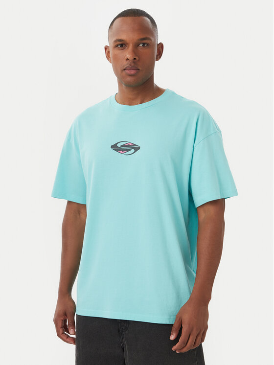 Quiksilver Tricou Global Heat EQYZT08021 Turcoaz Regular Fit
