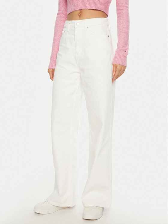 Tommy Jeans Tommy Jeans Jeans Claire DW0DW20219 Écru Wide Leg