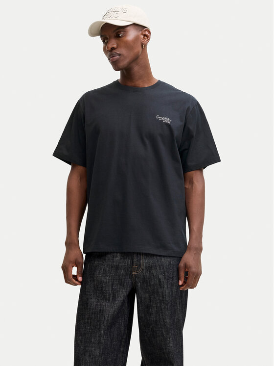 Jack & Jones Tricou Roar 12288099 Negru Regular Fit