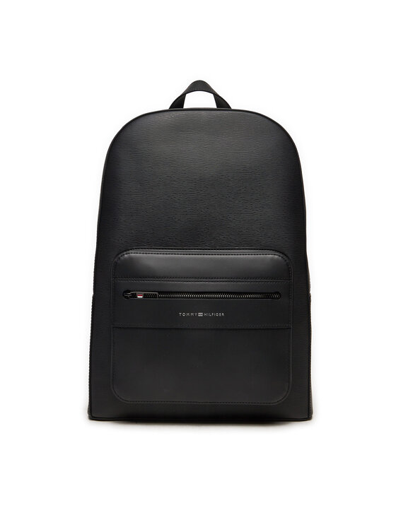 Tommy Hilfiger Tommy Hilfiger Rucsac Business Leather Backpack AM0AM12491 Negru