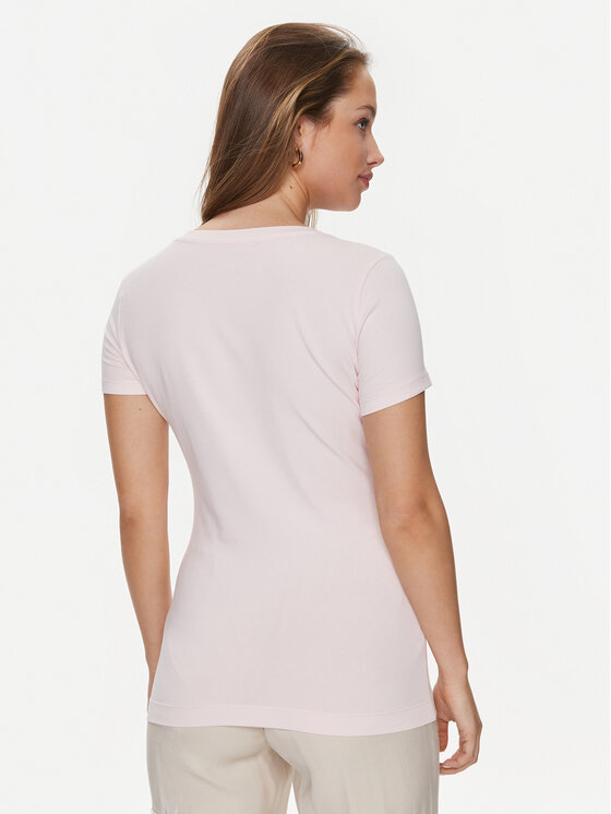 Guess Guess Marškinėliai Pony Hair W4RI45 J1314 Rožinė Slim Fit