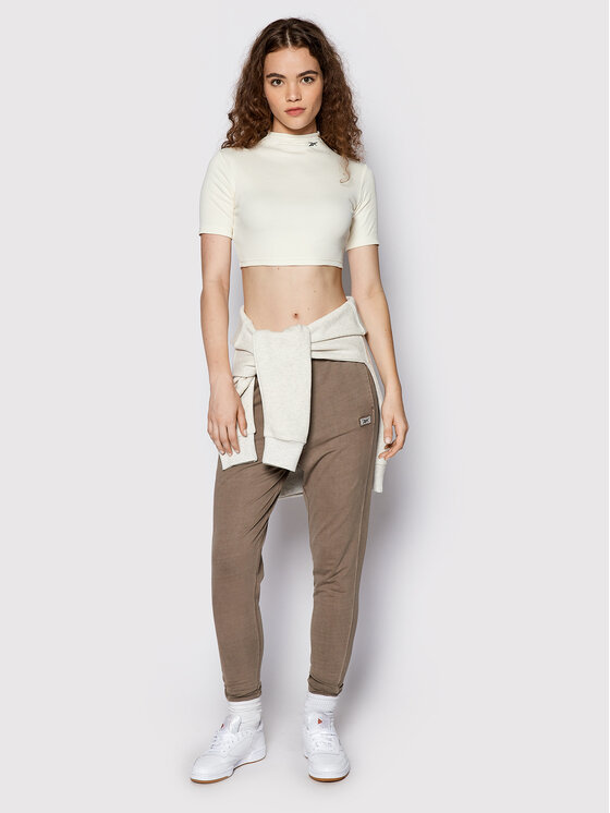 Reebok Reebok Palaidinė HH7370 Smėlio Slim Fit