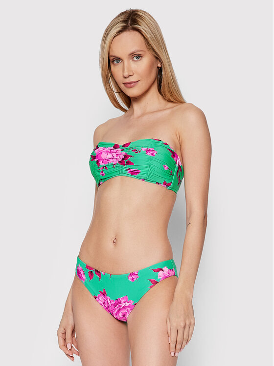 Seafolly Seafolly Dół od bikini Full Bloom 40473-932 Zielony