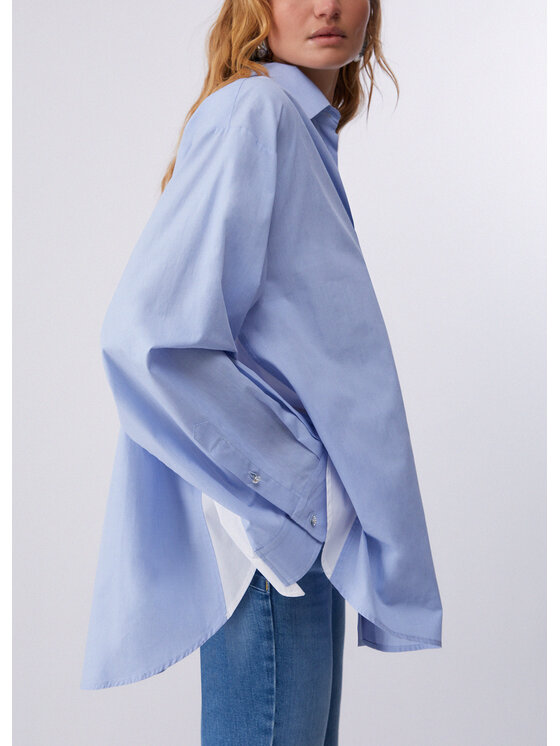 Liu Jo Liu Jo Camicia CA6331T520AP9653 Blu Loose Fit