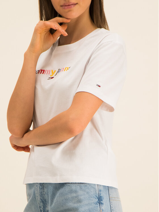 Tommy jeans multicolor logo discount