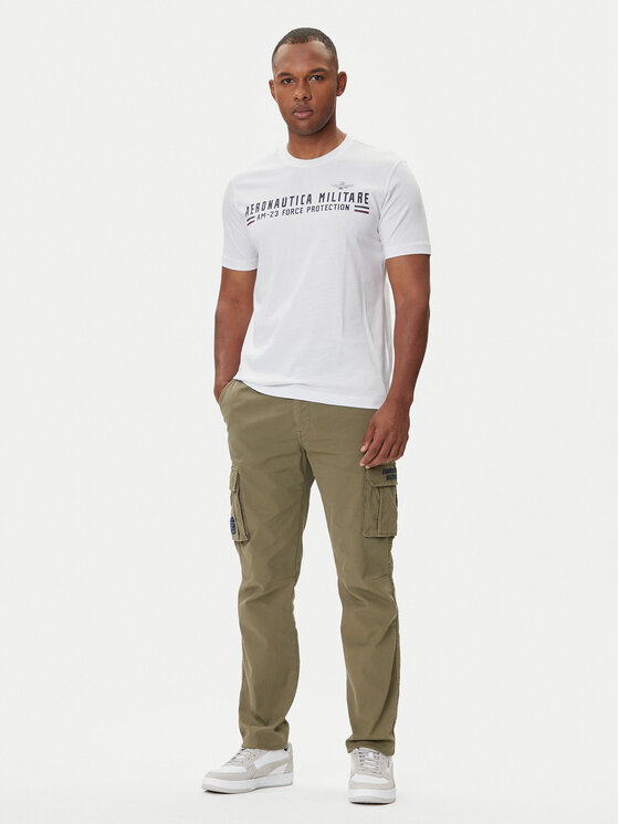 Aeronautica Militare Aeronautica Militare T-shirt 252TS1942UJ00538 Bijela Regular Fit