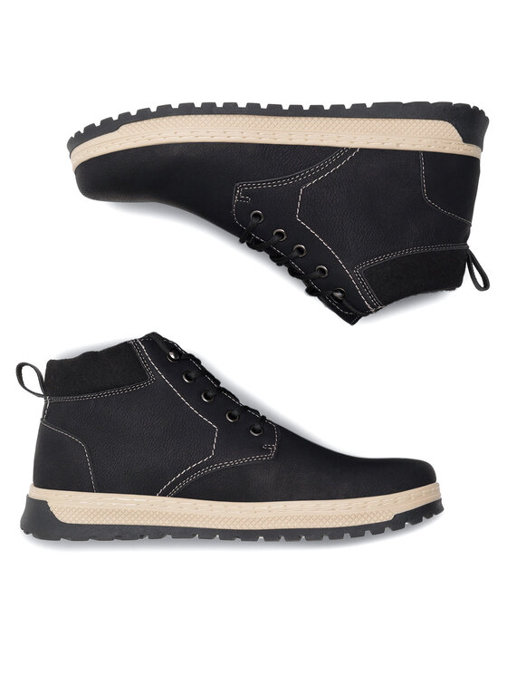Lanetti Lanetti Schnürschuhe MYL8293-23 Schwarz