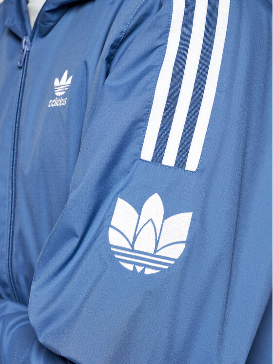 Giacca a vento adicolor 3D Trefoil GN3552 Blu