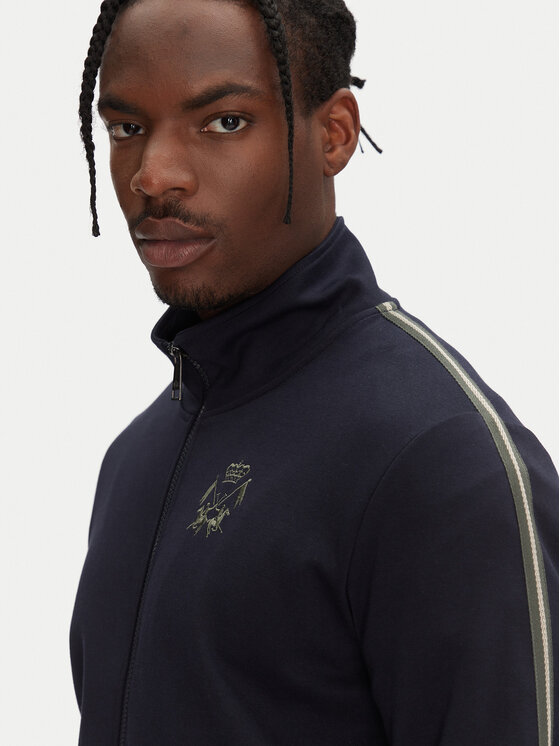 La Martina La Martina Sweatshirt Azelio MAFE01 FP571 Dunkelblau Regular Fit