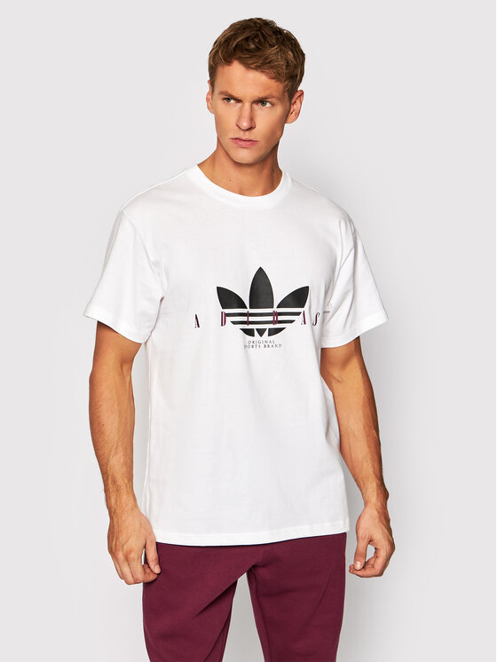 T-shirt Trefoil Script H31330 Bianco Regular Fit
