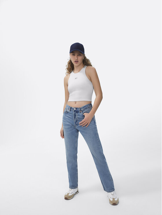 Top SP22-TPD101 Bianco Slim Fit