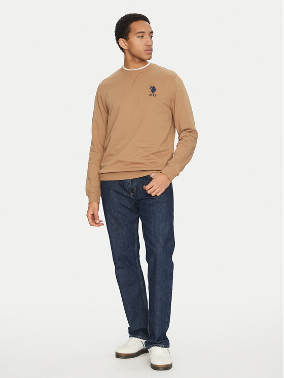 U.S. Polo Assn. U.S. Polo Assn. Majica dugih rukava MUP2256 Bež Regular Fit