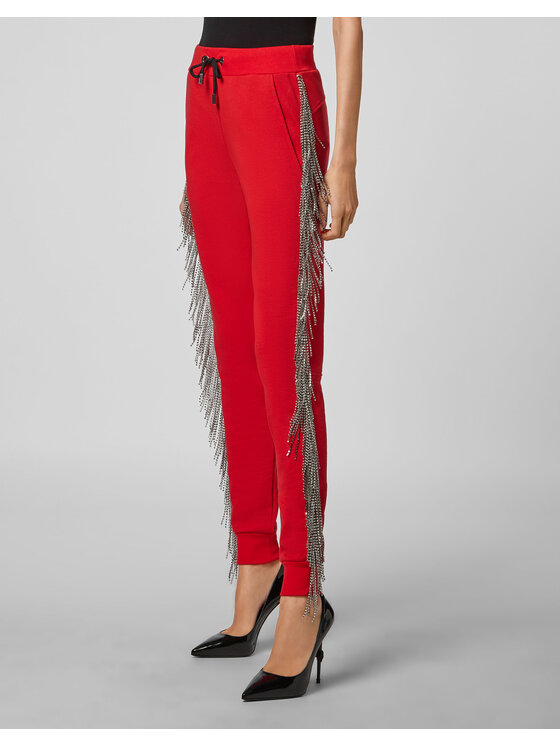 PHILIPP PLEIN PHILIPP PLEIN Jogger nohavice 21921 Červená Regular Fit