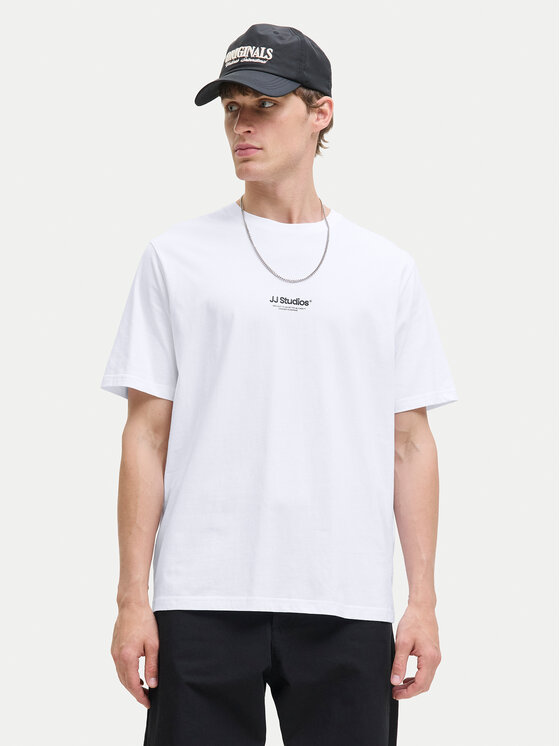 Jack&Jones Jack&Jones T-shirt Soho 12278787 Bijela Relaxed Fit