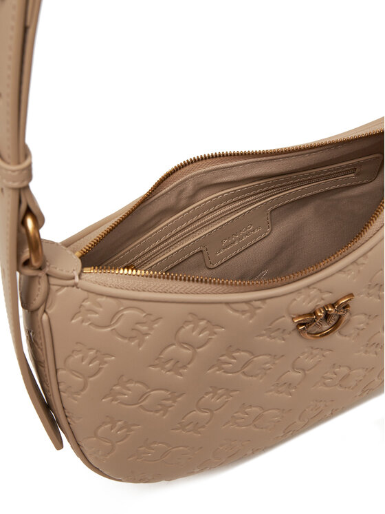 PINKO PINKO Torebka Half Moon Mini Fl PE 25 PLTT 102790 A1YB Beżowy
