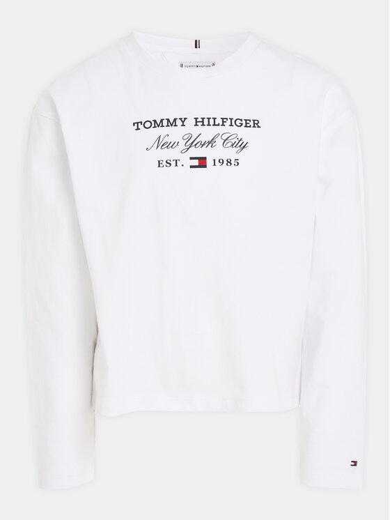 Tommy Hilfiger Tommy Hilfiger Bluse KG0KG07643 M Weiß Regular Fit