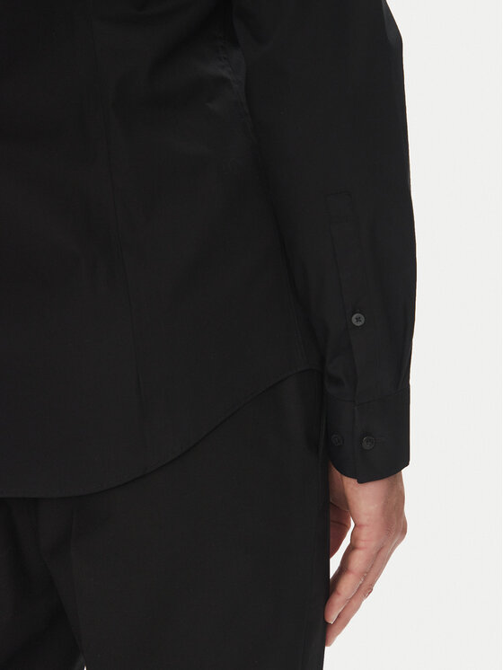 Calvin Klein Calvin Klein Koszula Essential LV019EU000 Czarny Slim Fit