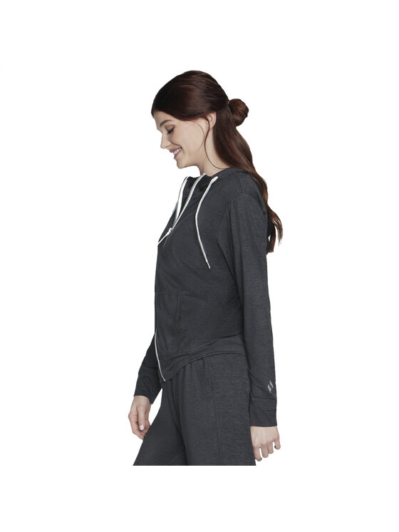 Skechers Skechers Bluza Skechers Godri Swift Full Zip Hoodie Szary Regular Fit