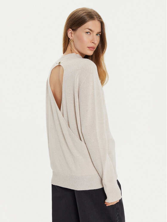 TWINSET TWINSET Sweter 242TT3480 Écru Loose Fit