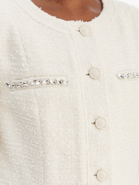 Guess Guess Σακάκι W6RL54 WJ632 Εκρού Regular Fit