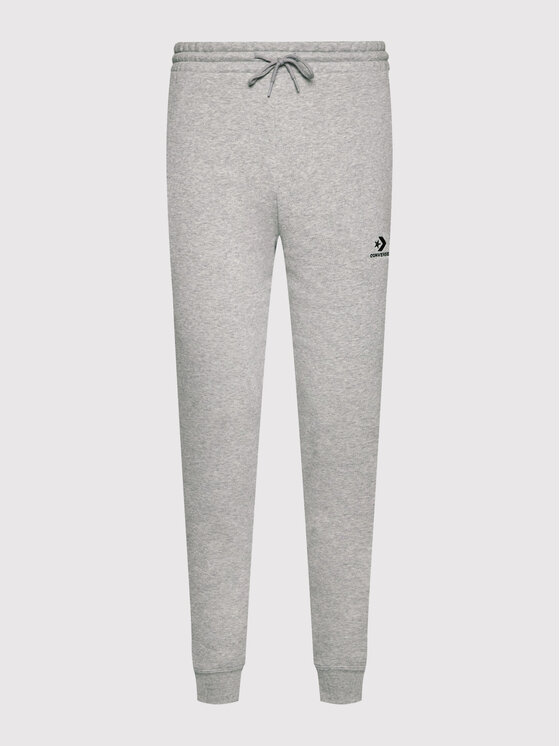 Converse Pantaloni da tuta Unisex Go To Embroidered Star Chevron 10024521 A05 Grigio Standard Fit