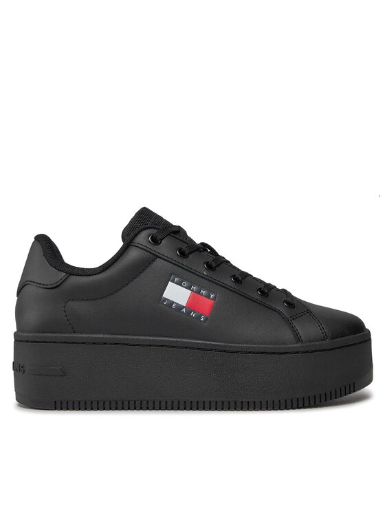 Sneakers Tommy Jeans Tjw Flatform Ess EN0EN02518 Black BDS