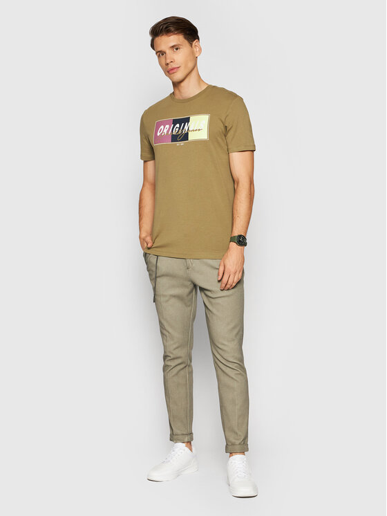 T-shirt Mason 12193852 Verde Standard Fit