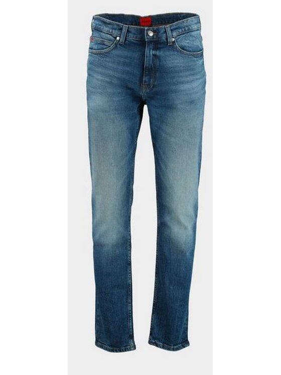 HUGO HUGO Spodnie materiałowe 50537698 10271026 423 Niebieski Slim Fit