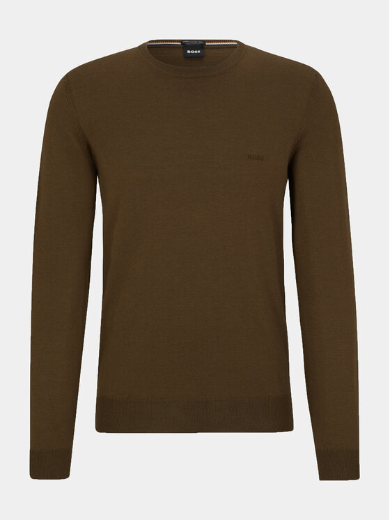BOSS Boss Maglione Botto-L 50476364 Verde Regular Fit