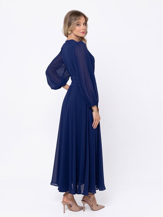 LIDIA KALITA LIDIA KALITA Sukienka wieczorowa Sydney Granatowy Long Fit