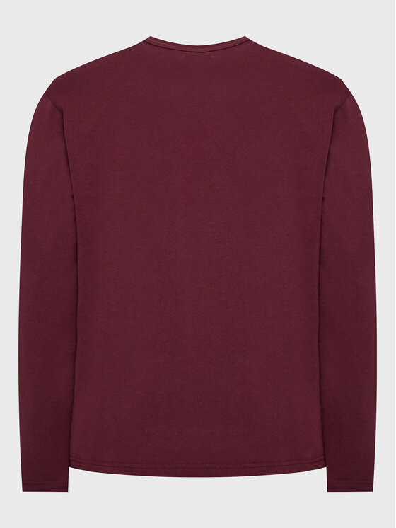 Longsleeve Mel Typo 10235400-2323 Bordeaux Regular...