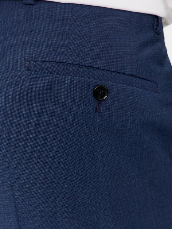 BOSS Boss Garnitur H-Huge 50509491 Granatowy Slim Fit
