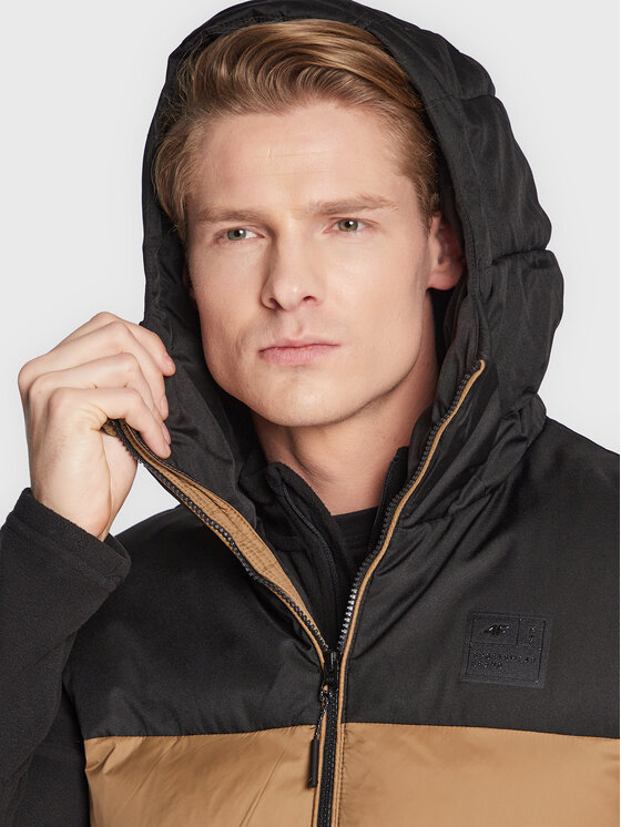 4F 4F Bezrękawnik H4Z22-KUMP002 Beżowy Regular Fit