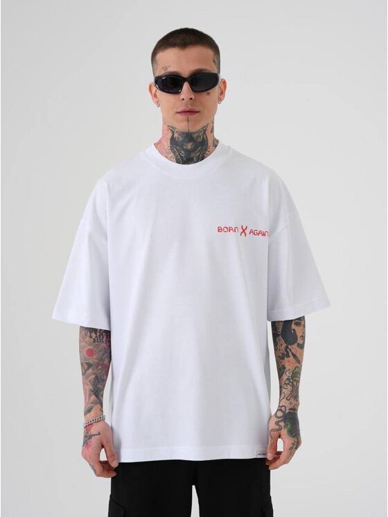 Machinist Machinist T-Shirt Koszulka Z Krótkim Rękawem Oversize Biała Machinist Mchnst Love S Biały Oversize