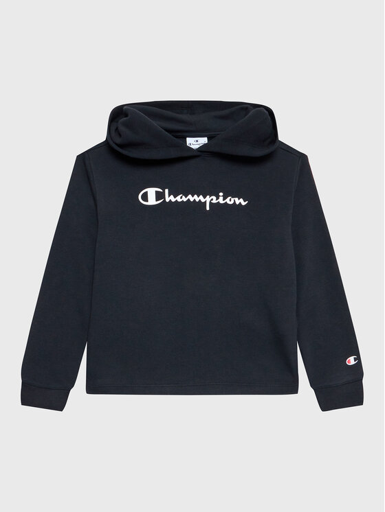 Champion Champion Μπλούζα 404601 Μαύρο Custom Fit