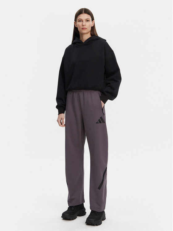 adidas adidas Παντελόνι φόρμας Z.N.E. Barrel JC5411 Γκρι Loose Fit
