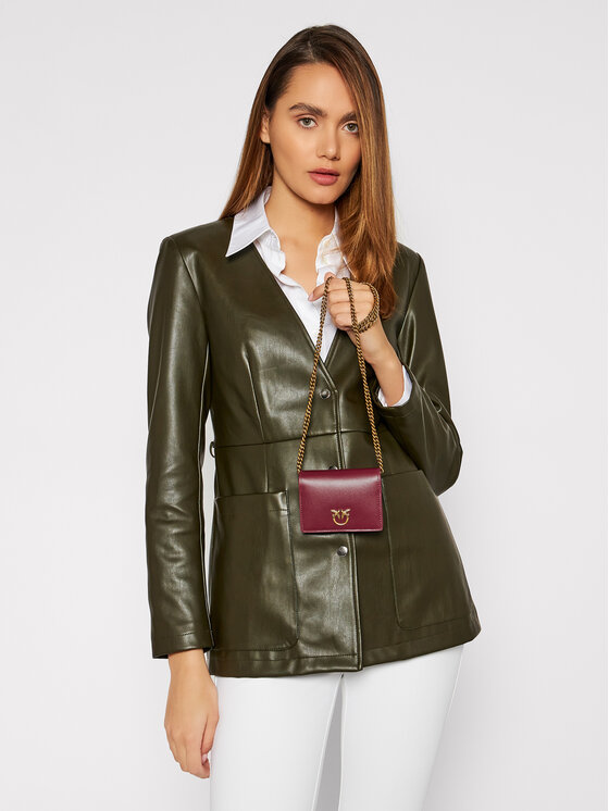 PINKO Pinko Kabelka Jolie Simply C AI 21-22 PLTT 1P22ET Y6XT Bordó