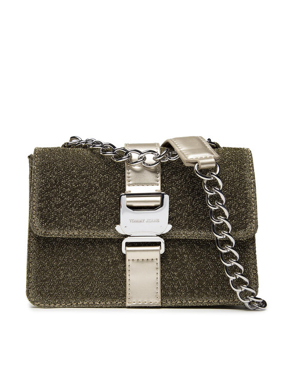 Tommy Jeans Tommy Jeans Дамска чанта Tjw Item Gold Crossover AW0AW10664 Зелен