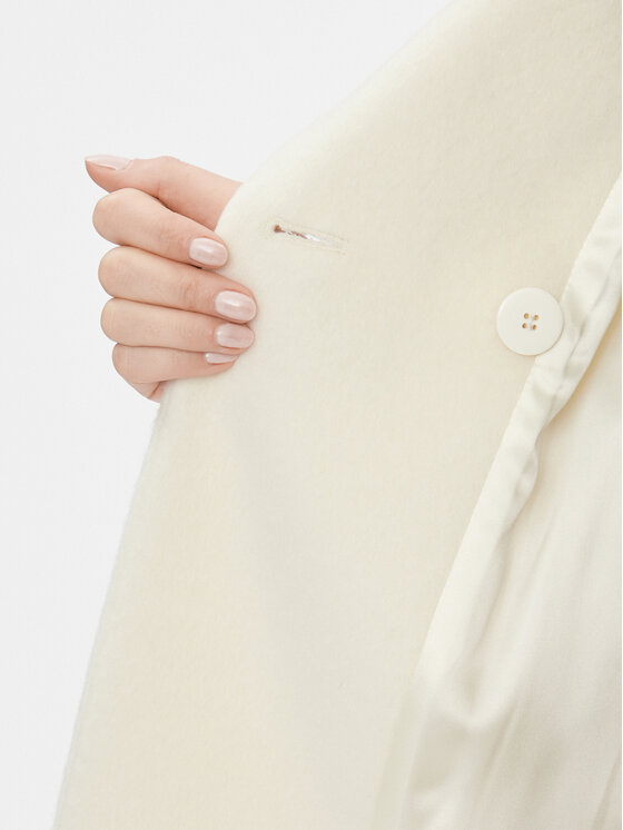 Marella Marella Cappotto di lana Caprile 2330161236200 Écru Regular Fit