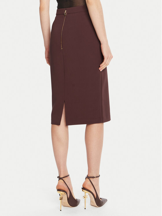 Elisabetta Franchi Elisabetta Franchi Suknja olovka GO-137-56E2-V320 Tamnocrvena Regular Fit