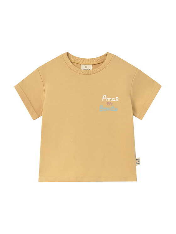 Mayoral Tricou 1077 Galben Regular Fit