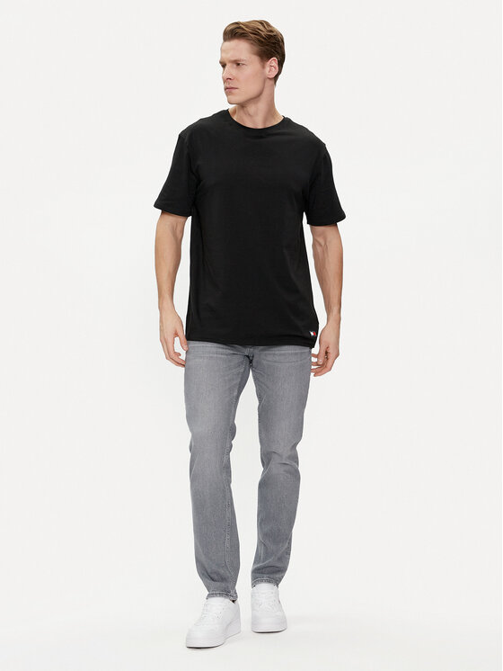 Tommy Jeans Tommy Jeans 2er-Set T-Shirts UM0UM03157 Schwarz Regular Fit