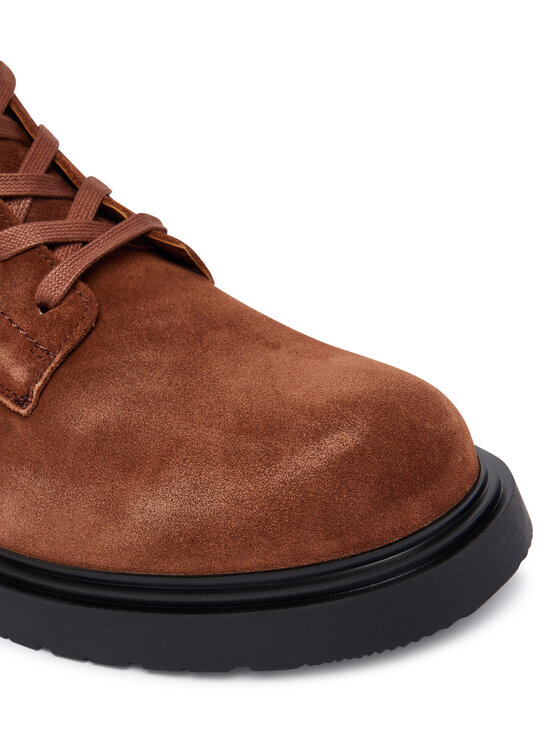 Calvin Klein Calvin Klein Kotníková obuv Combat Ess Lace Up Zip Boot Su YM0YM01371 Hnědá