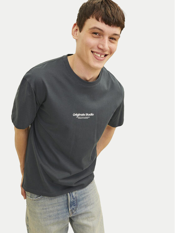 Jack&Jones Jack&Jones Majica Vesterbro 12240121 Siva Relaxed Fit