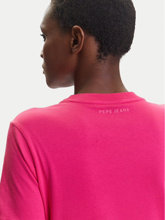Pepe Jeans Pepe Jeans Marškinėliai Red Bull Racing RL500004 Rožinė Regular Fit