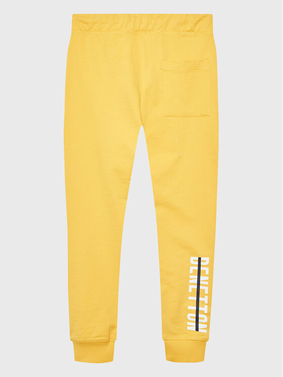 United Colors Of Benetton United Colors Of Benetton Dressipüksid 3BC1CF02M Kollane Regular Fit