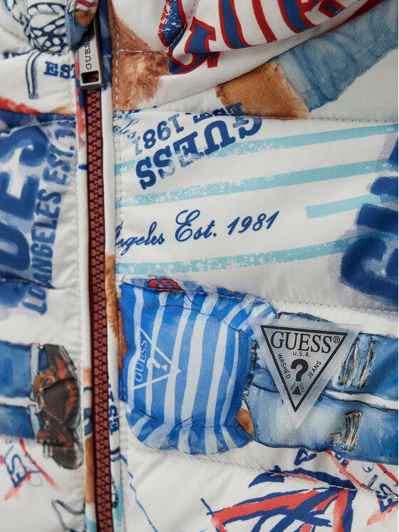 Guess Guess Kurtka przejściowa N6RL00 WCFM2 Kolorowy Classic Fit
