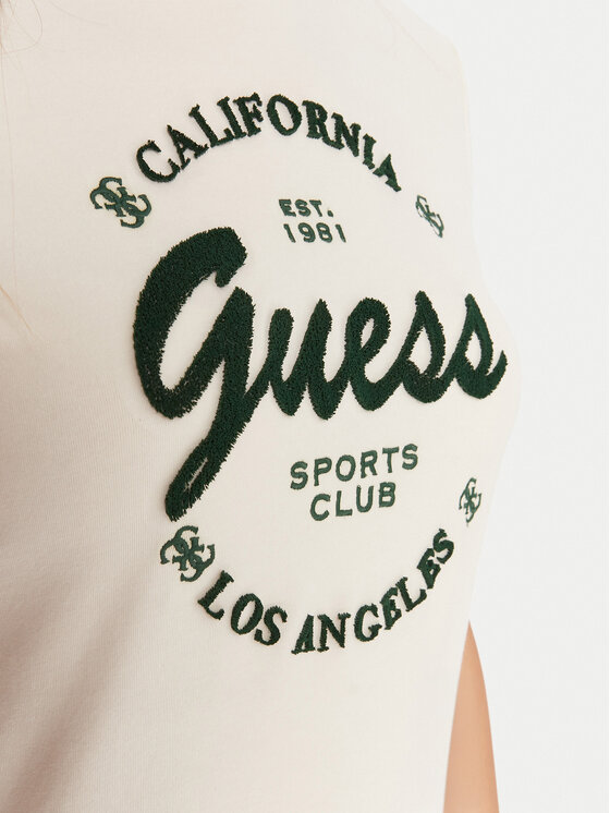 Guess Guess Marškinėliai V5BI03 J1314 Smėlio Slim Fit
