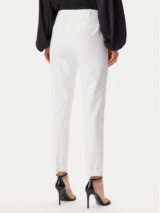 Artigli Artigli Kalhoty z materiálu ACPA000837 Écru Regular Fit