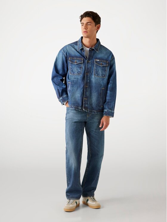Guess Guess Bunda pro přechodné období 176365 Modrá Classic Fit